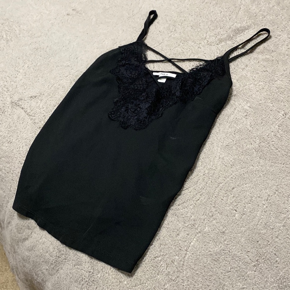 Black lace cami